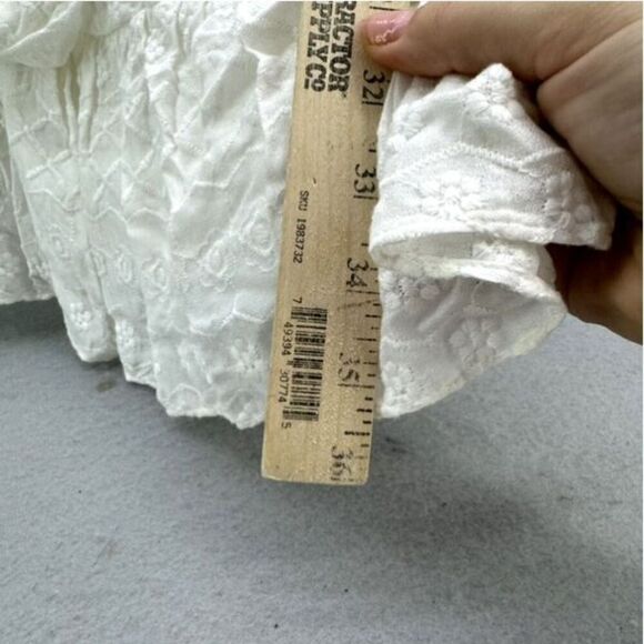 NWT Chelsea & Violet South of France White Ruffle Mini Dress - Picture 11 of 13